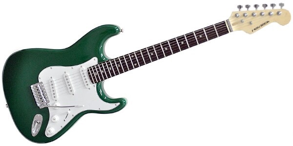 PLAYTECH ST250 Rose Greenエレキギター