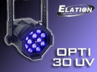 怪しく光るUVパーライト、Elation OPTI 30 UVが入荷しました。