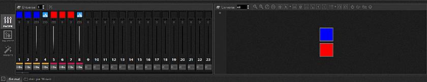 daslight 4設定画面