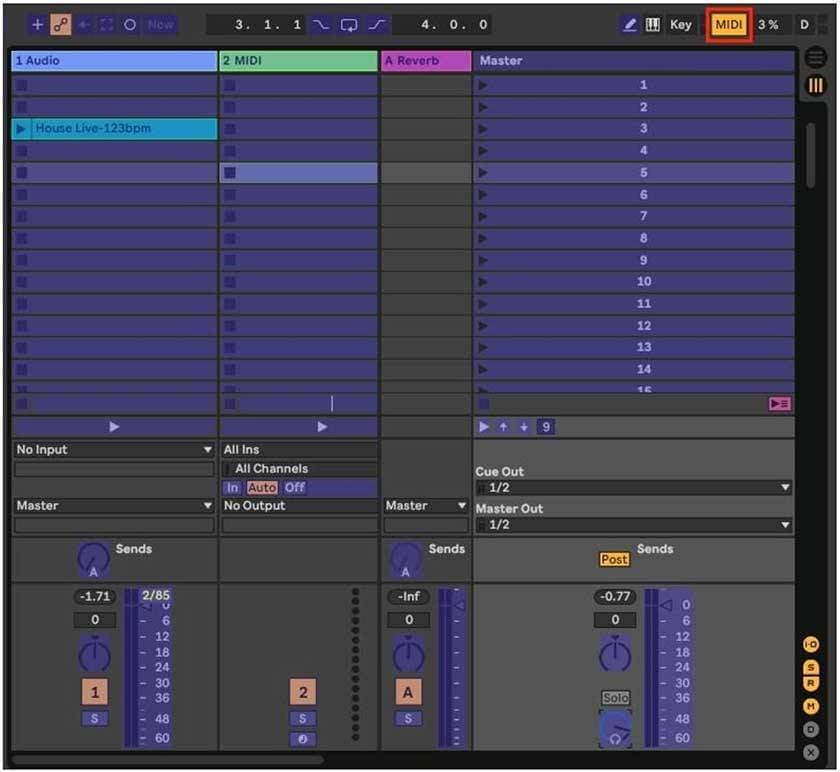 ポン出しで活躍するableton Live サウンドハウス