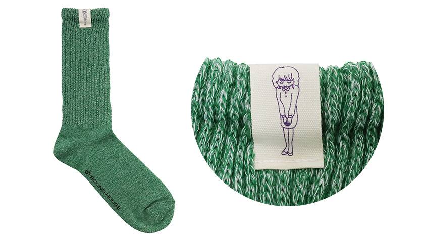 SH ( サウンドハウス ) / サウンドハウスお姉さん靴下　クルー丈　グリーン