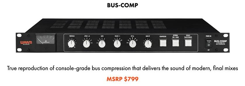 WARM AUDIO / BUS-COMP ステレオ・コンプレッサー