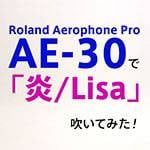 話題のデジタル管楽器Roland AE-30で炎/LiSAを吹いてみた!!