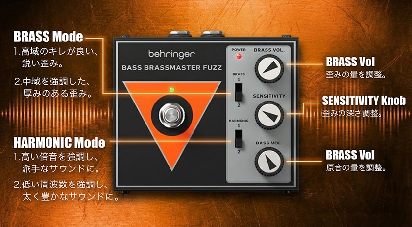BRASSMASTER FUZZ ベースエフェクター ファズ ベリンガー おすすめ