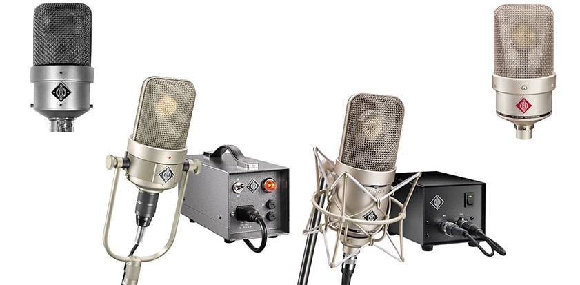 左からM 49、M 49 V、M 149 Tube、TLM 49