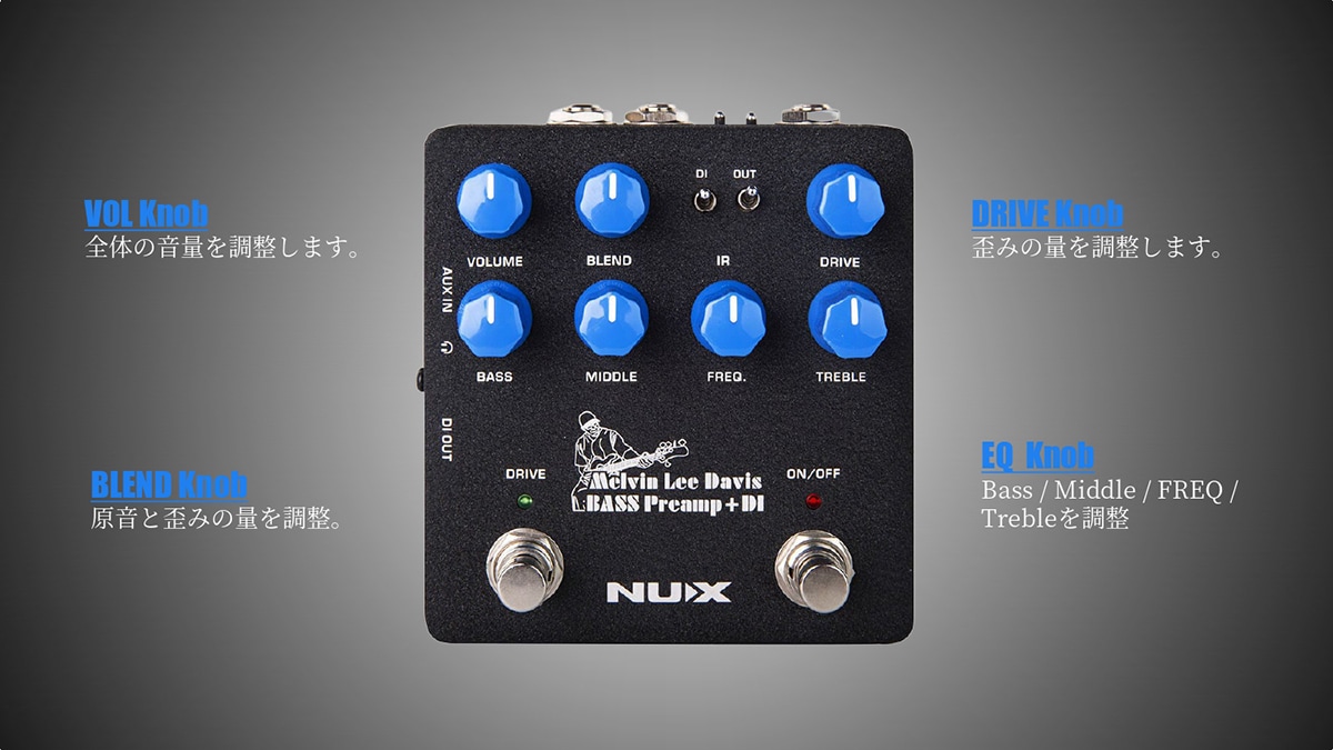 NUX ( ニューエックス ) MLD Bass Preamp + DI 送料無料 | サウンドハウス