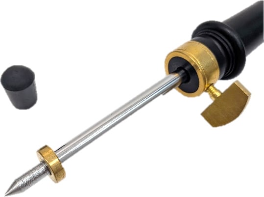 エンドピン先は尖った状態まで加工