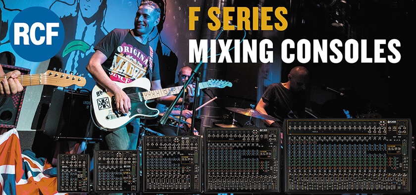 RCF F SERIES MIXING CONSOLES