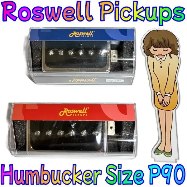 Roswell Pickups Humbucker size Open Covered P90 レビュー|ハムサイズP-90の音質を検証