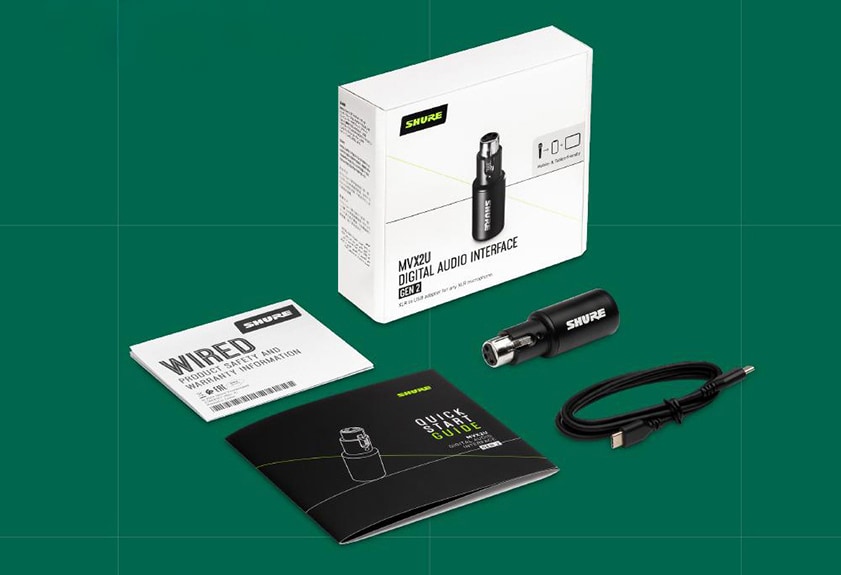 SHURE ( シュア ) MVX2U Gen 2 デジタルオーディオインターフェイス