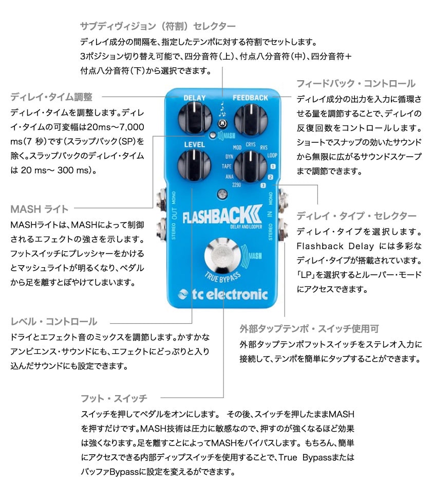 TC ELECTRONIC/Flashback 2 Delay ディレイ・ペダル 送料無料 | サウンドハウス