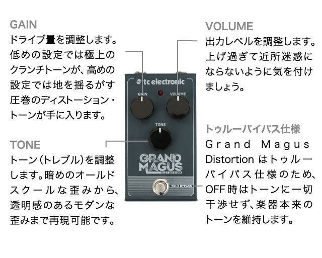 TC ELECTRONIC/Grand Magus Distortion/ディストーション 送料