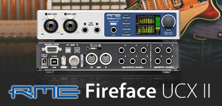 RMEよりUSBオーディオインターフェイスFireface UCX II新登場！