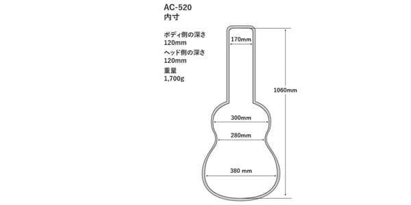 AAA / AC-520NV エレキギター用ケース画像2