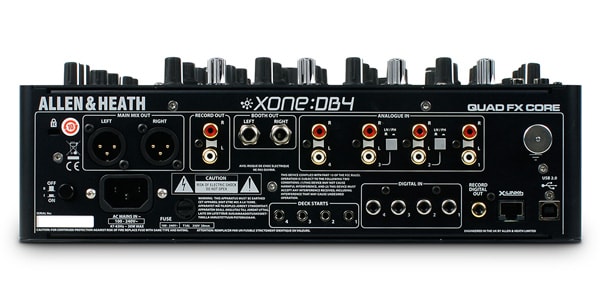 ALLEN&HEATH  アレンアンドヒース  XONE:DB4 4chデジタルDJミキサー