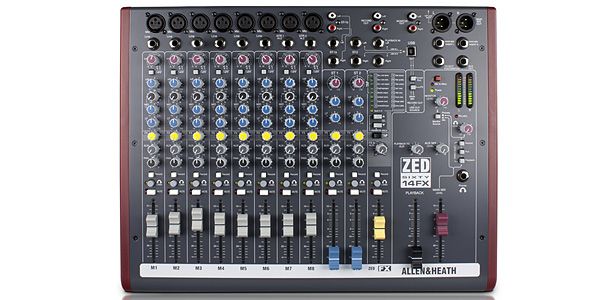 エフェクト搭載　ALLENHEATH　アレンアンドヒース　ZED60-14FX　アナログミキサー　送料無料　サウンドハウス