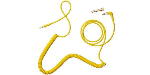 AIAIAI/C09 Coiled w/adaptor yellow 4mm 1.5m