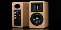 AIRPULSE / A80 Pinewood high resolution compatible active speaker pair