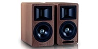 AIRPULSE / A80 Walnut high resolution compatible active speaker pair