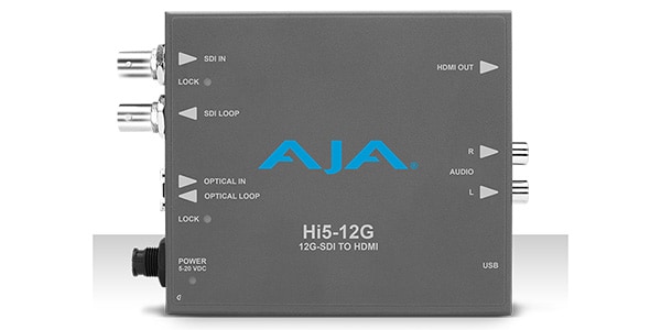 AJA Video Systems ( エージェーエー・ビデオ・システムズ ) Hi5-12G 4K HDR 対応コンバーター12G-SDI→