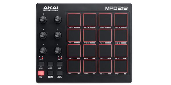 MIDIコントローラーAKAI MPD218