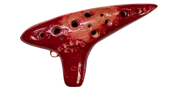 Aketa Ocarina RT-1C ピッコロ ソプラノオカリナ C調 レッド 送料無料