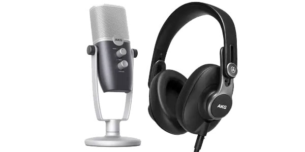 AKG/Ara USBマイク + K371 密閉型ヘッドホン セット