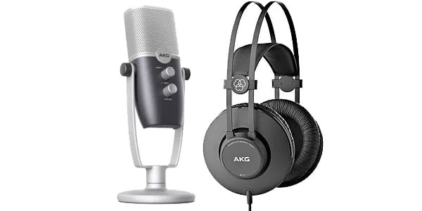 AKG/Ara USBマイク + K52 密閉型ヘッドホン セット