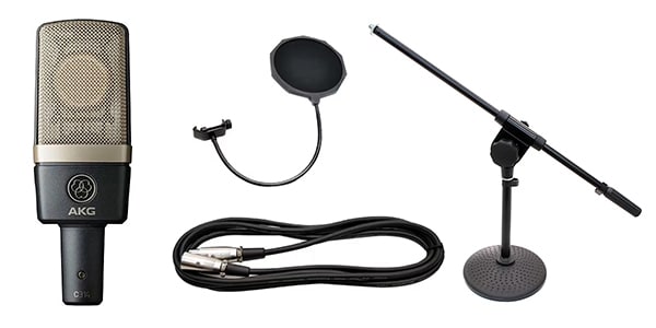 AKG ( アーカーゲー )  / C314 ショートマイクスタンド・ポップフィルターセット