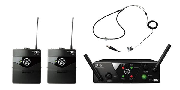 AKG ( アーカーゲー )  / WMS40 CM2Nシルバーセット ネックレスマイク、DUAL