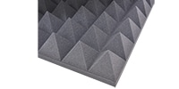 AURALEX Studiofoam Pyramids 4″ 6枚 60cm x 120cm x 10cm チャコール