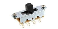  EP-0261-023 Switchcraft Black On-Off-On Slide Switch