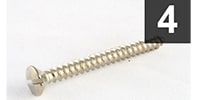  GS-3006-001 Pack of 4 Nickel Neck Plate Screws