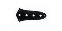 ALLPARTS AP-0640-003 Black Control Plate for Jazz Bass