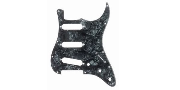 /PG-0552-052 Dark Black Pearloid Pickguard for Stratocaster