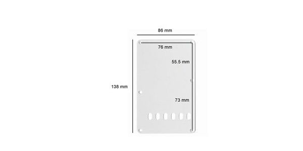 ALLPARTS / PG-0556-052 Dark Black Pearloid Tremolo Spring Cover 画像2