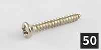 ALLPARTS / GS-3363-B01 Bridge mounting screws, Nickel (50本セット)