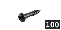 ALLPARTS / GS-3376-B03 Small Tuner Screws, Black (100個セット)