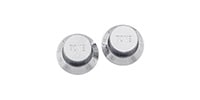 ALLPARTS PK-0153-010 Set of 2 Chrome Plastic Tone Knobs