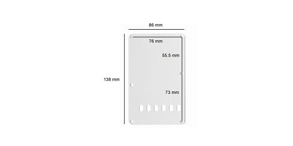 ALLPARTS / PG-0576-023 Black Tremolo Backplate 画像2