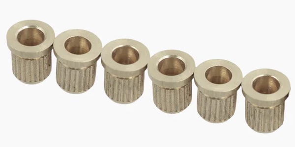 ALLPARTS / AP-0087-B01 Nickel String Ferrules Bulk Pack, 50 Pieces