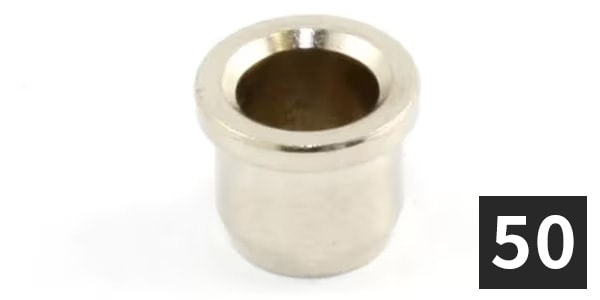 ALLPARTS ( オールパーツ )  / AP-0189-B01 Vintage Smooth Nic String Ferrules (50個セット)