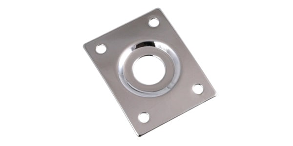 ALLPARTS / AP-0637-001 Nickel Rectangular Jackplate