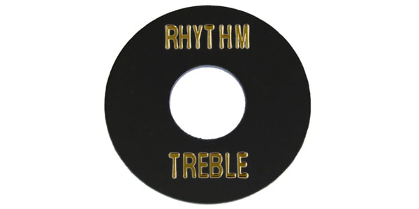 ALLPARTS / AP-0663-023 Black Plastic Rhythm/Treble Ring