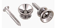 ALLPARTS / AP-0670-001 Nickel Strap Buttons Set of 2