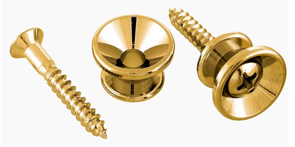 ALLPARTS / AP-0670-002 Gold Strap Buttons Set of 2