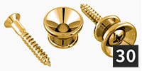 ALLPARTS / AP-0670-B02 Strap Buttons, Gold (30個セット)
