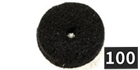 ALLPARTS / AP-0674-B23 Felt Washers, Black (100個セット)