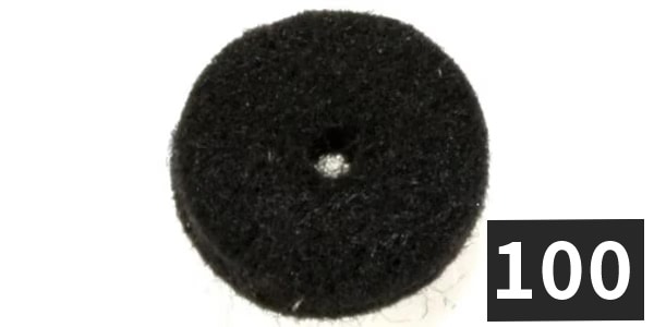 ALLPARTS ( オールパーツ )  / AP-0674-B23 Felt Washers, Black (100個セット)