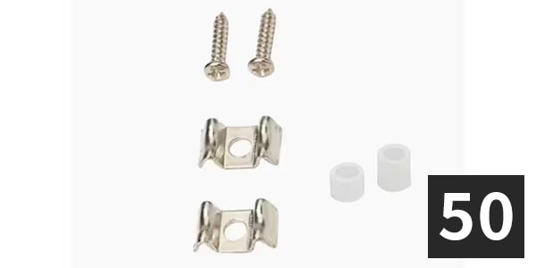 ALLPARTS ( オールパーツ )  / AP-0720-B01 String Guides, Nickel (50個セット)